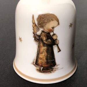 Vintage Christmas Dinner Bell, Guardian Angel, Hummel Limited Edition 1972